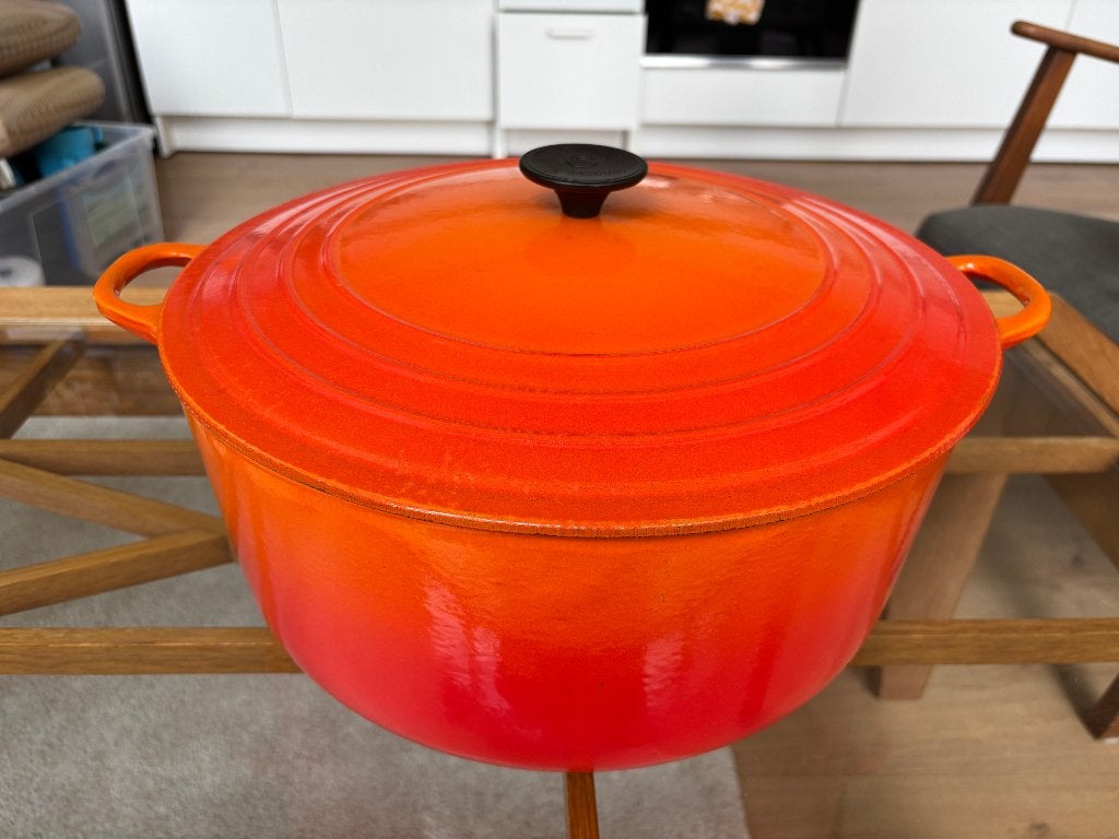 Le Creuset 34 cm / 12 Litres Round Casserole, Ophalen, Met deksel, Le Creuset, Zo goed als nieuw