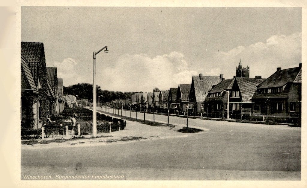 Winschoten Burgemeester Engelkeslaan # 436, Verzenden, 1920 tot 1940, Gelopen, Groningen