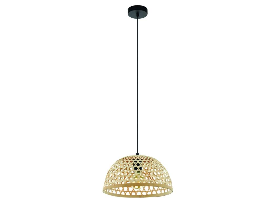 EGLO Claverdon Hanglamp - 1 lichts - Ø37 cm - Zwart/Bruin, Verzenden, EGLO Verlichting Nederland B.V., Zo goed als nieuw, Klantenservice@eglo.com