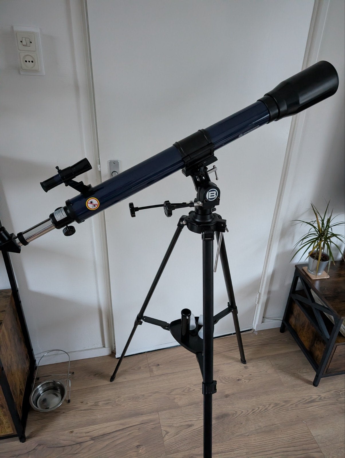 Telescoop Bresser Optics 8845001, Ophalen, Lenzentelescoop (refractor), 80 tot 200 mm, Met statief