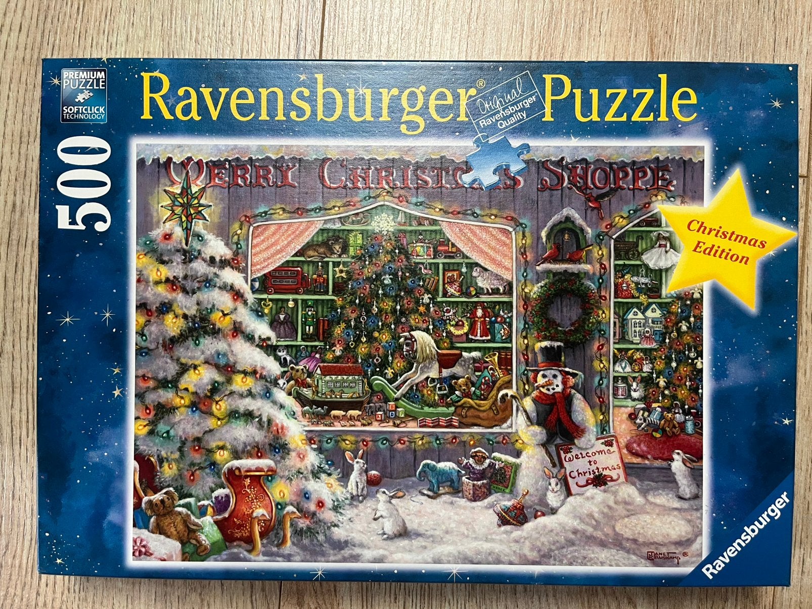 Ravensburger kerst puzzel 500 stukjes, Ophalen of Verzenden, 500 t/m 1500 stukjes, Zo goed als nieuw