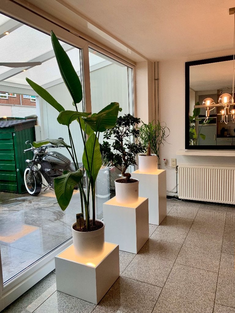 WITTE MDF SOKKEL met LED Verlichting | Luxe Design Zuil, Ophalen of Verzenden, Nieuw