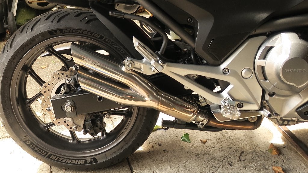 Hurric PRO2 S/O 2-1 VA RVS  Slip -On Eind demper  O.a. Honda, Motoren, Ophalen, Gebruikt