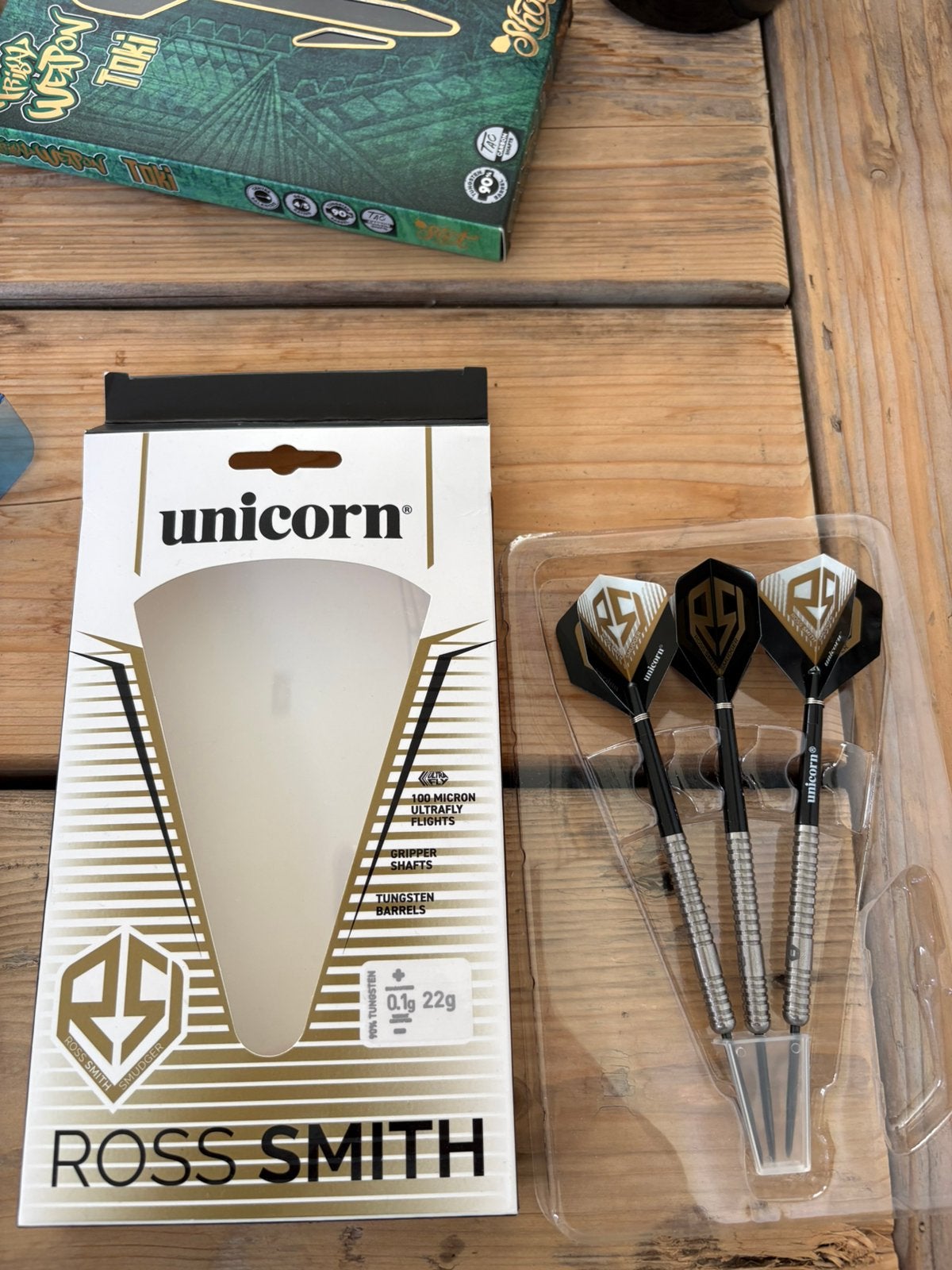 Unicorn Ross Smith 90% dartpijlen - 22 gram, Sport en Fitness, Darts, Verzenden, Zo goed als nieuw, Pijlen