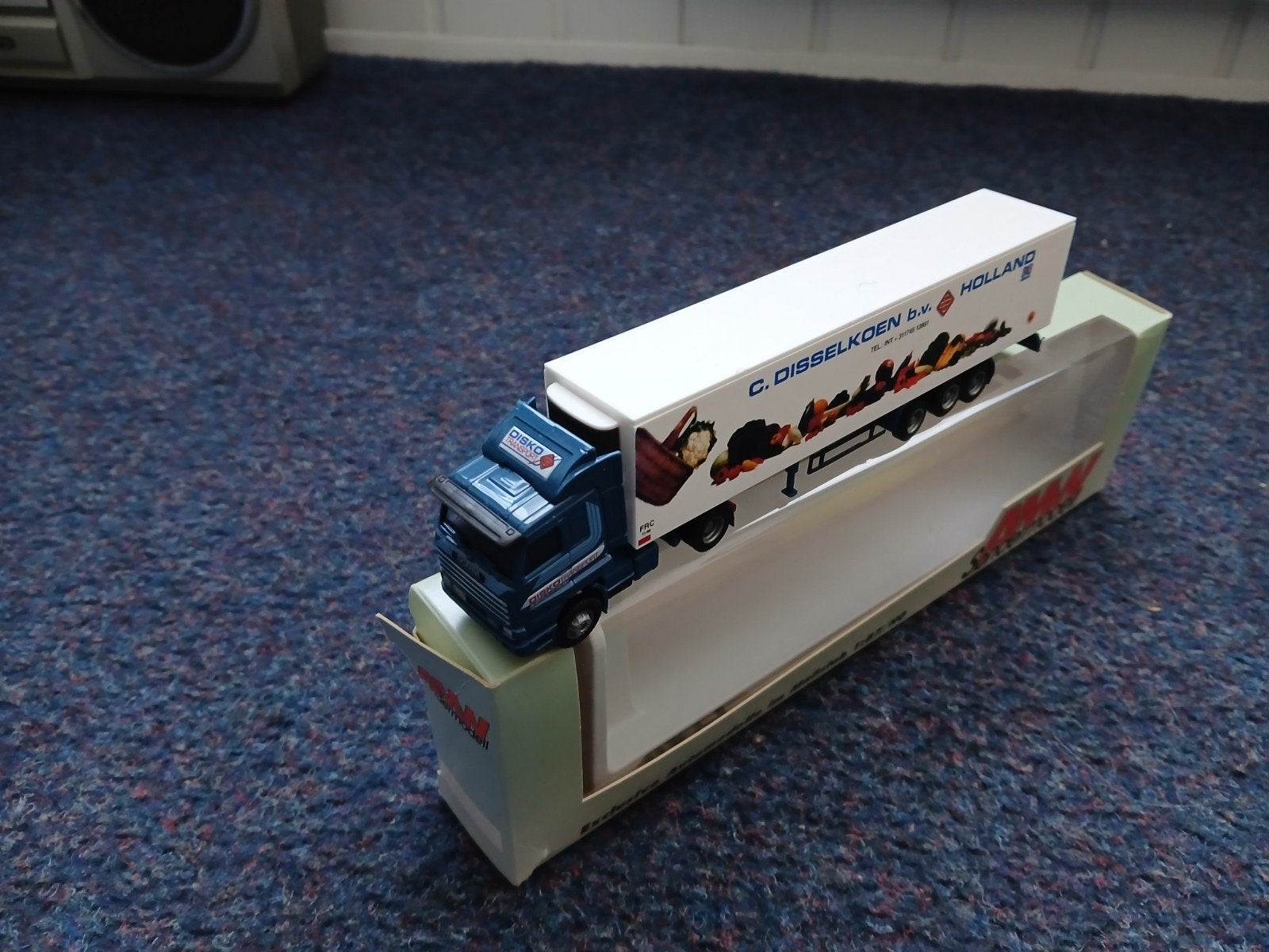 Model 1/87 Scania Disselkoen Vrachtwagen, Hobby en Vrije tijd, Modelauto's | 1:87, Ophalen of Verzenden, Zo goed als nieuw, Bus of Vrachtwagen