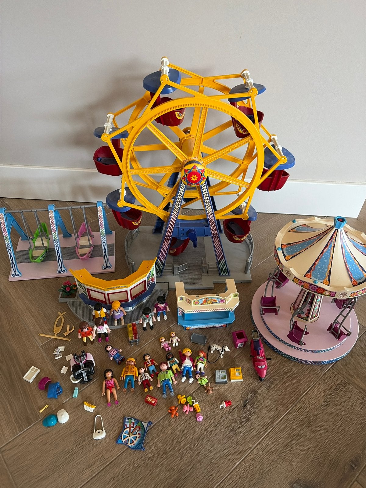 Playmobil Kermis Set met Reuzenrad, Draaimolen en meer, Ophalen, Gebruikt, Complete set, Overige typen