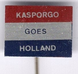 Volksdans- en Gymnastiek-ver. Kasporgo Goes speldje( Z_109), Ophalen of Verzenden, Zo goed als nieuw, Sport