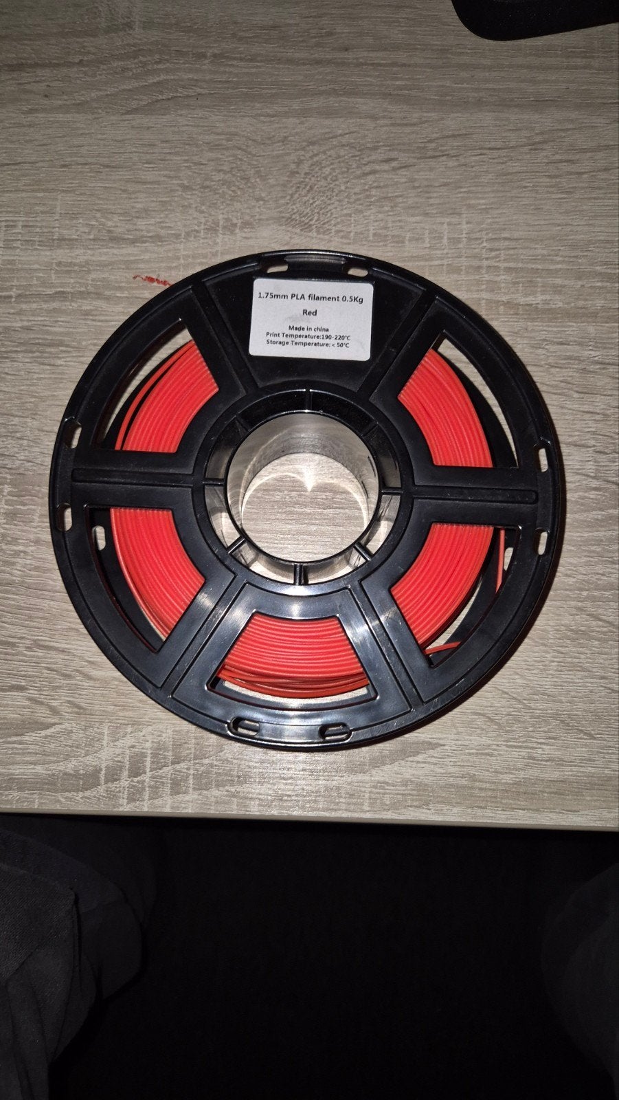 rood PLA filament, Computers en Software, 3D-printerbenodigheden, Ophalen of Verzenden, Gebruikt, Filamentrollen