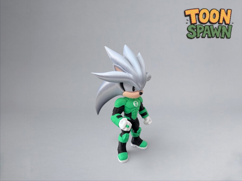 Emerald Silver – Green Lantern X Silver Sonic – 31 cm, Ophalen of Verzenden, Nieuw, Overige typen