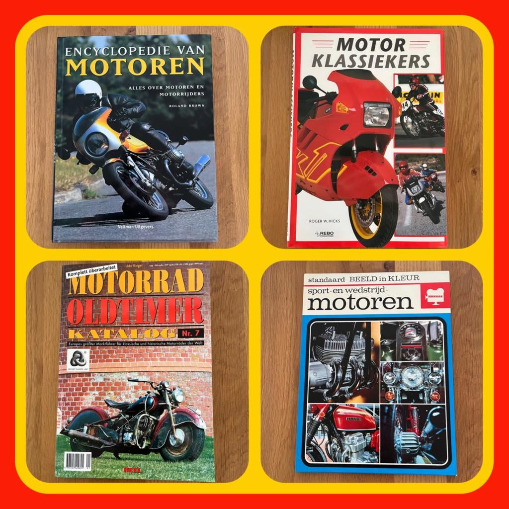 155.    Mooie  Motor Boeken vier stuks., Ophalen of Verzenden, Zo goed als nieuw