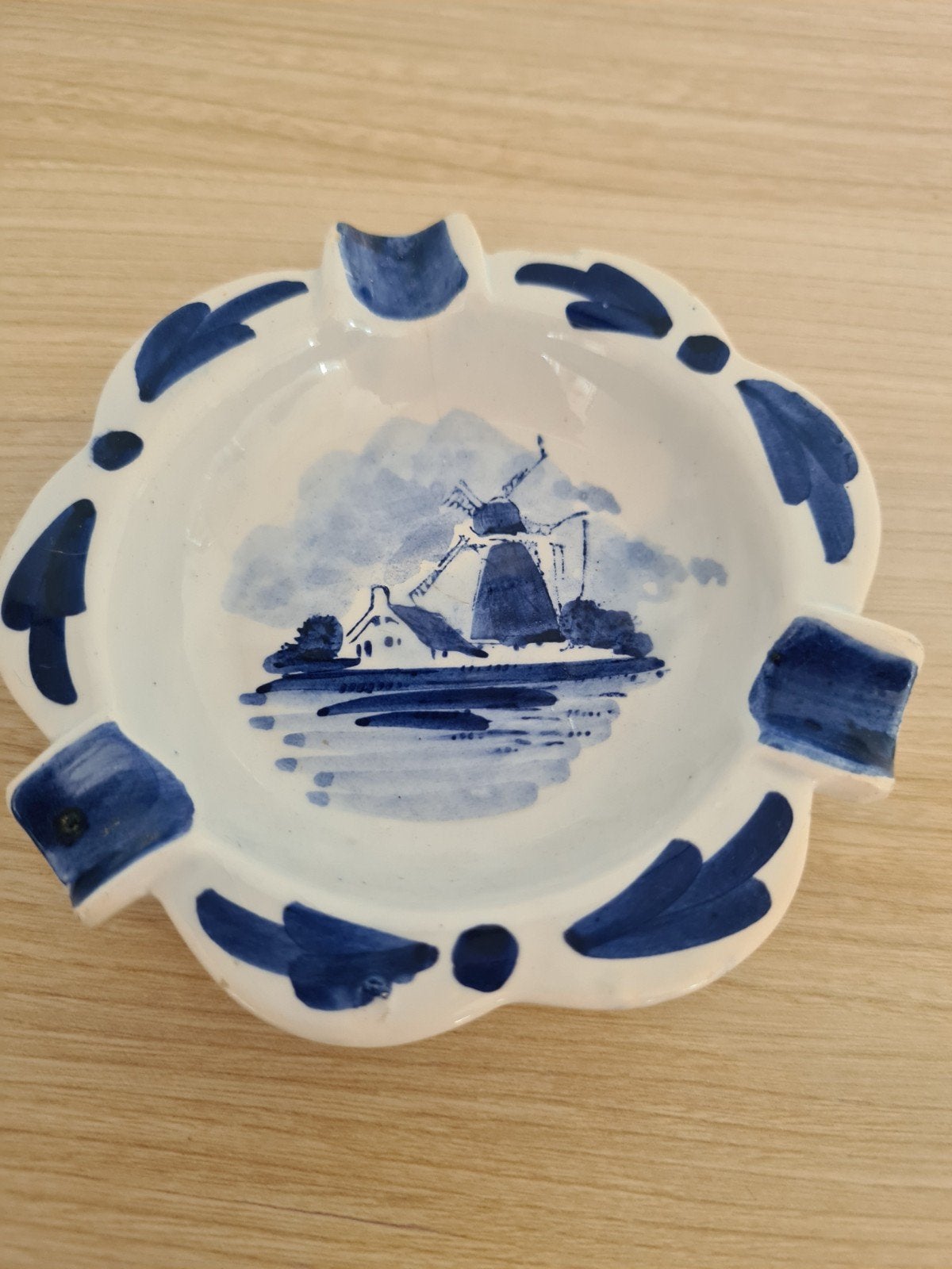 Delfts blauw asbakje, Delfts aardewerk., Antiek en Kunst, Ophalen of Verzenden
