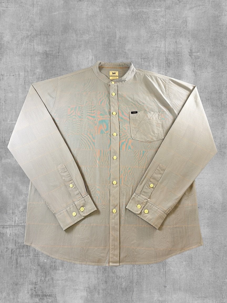 Lee Leesure Shirt blouse grijs geruit heren maat XXL, Verzenden, Zo goed als nieuw, Grijs, ProductSafetyEU@kontoorbrands.com