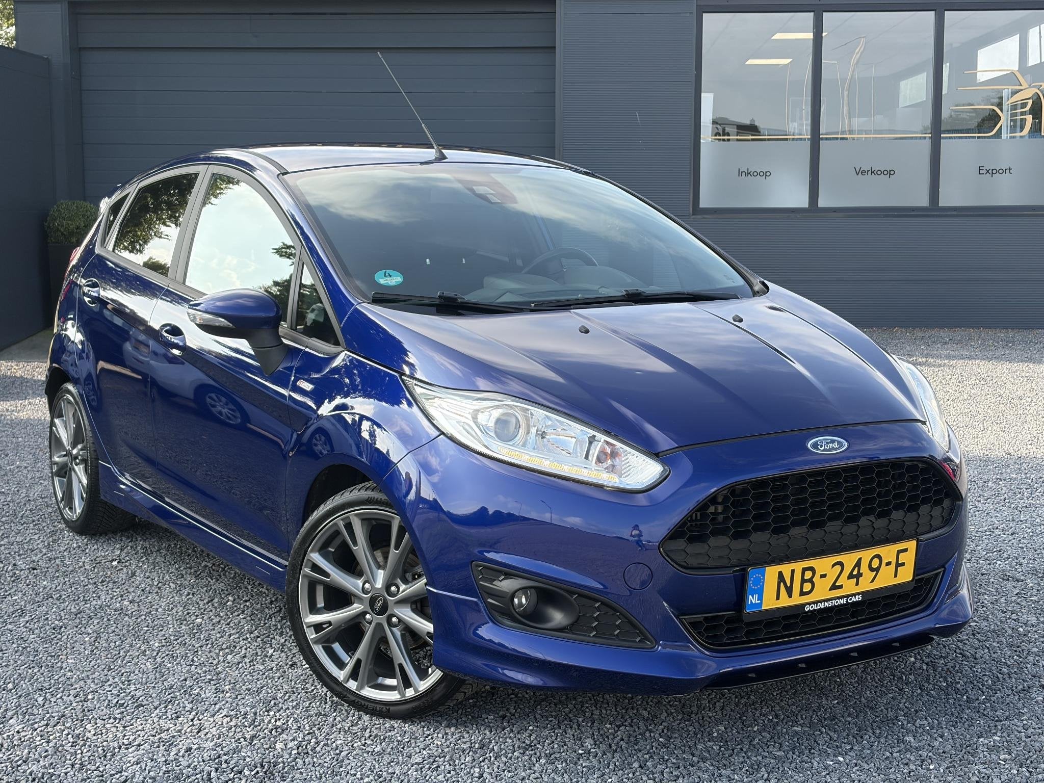 Ford Fiesta 1.0 EcoBoost ST Line 102pk l Navi l 2e Eigenaar, Auto's, Voorwielaandrijving, Euro 6, Blauw, 23 km/l