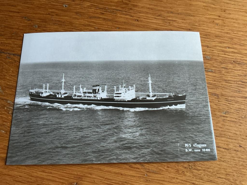 S711 Wilhelmsen Lines Oslo MS TAGUS, Ophalen of Verzenden, Kaart, Foto of Prent