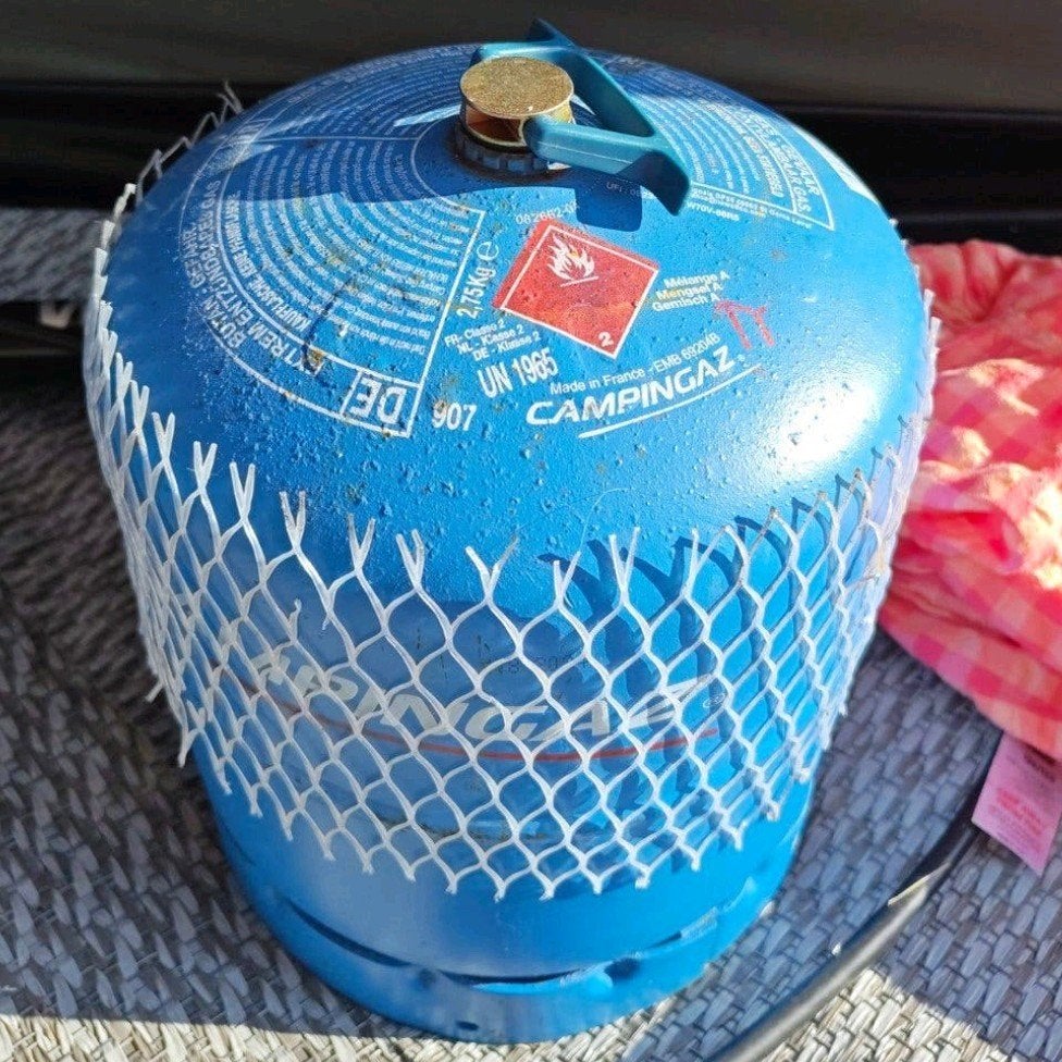 Gampingaz 907 fles leeg, Ophalen, Zo goed als nieuw, Campingaz