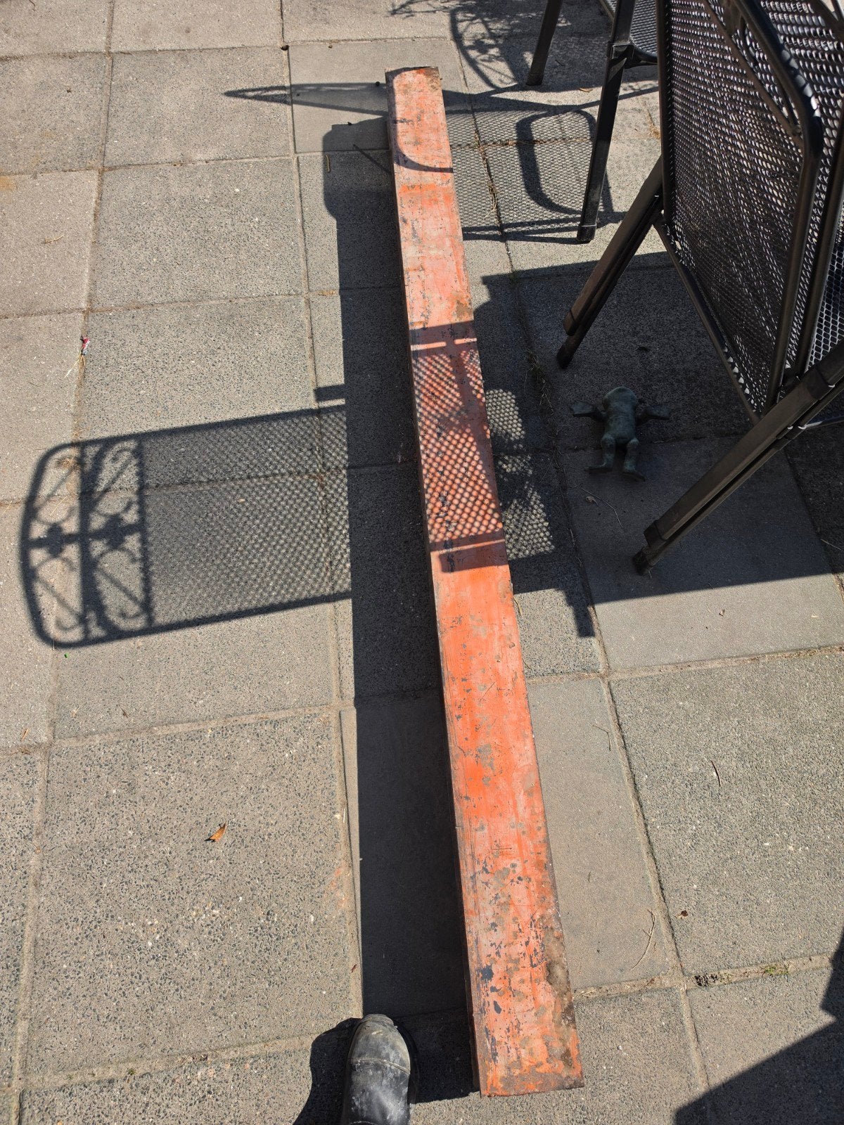 Draagbalk 222.5 cm lang, 14 cm breed, Ophalen, Gebruikt, 200 tot 250 cm, 50 mm of meer