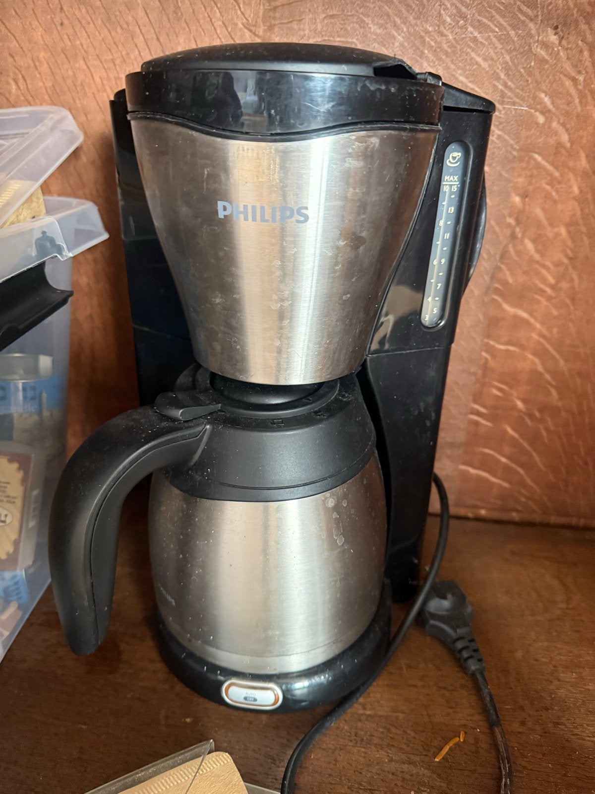 Philips Koffiezetapparaat met Thermoskan, Witgoed en Apparatuur, Koffiezetapparaten, Ophalen, Gebruikt, 10 kopjes of meer, Koffiemachine