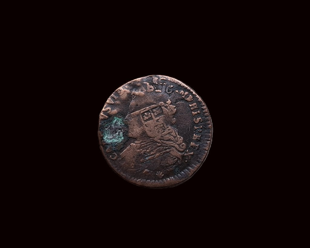 Liard 1715 Charles VI Antwerpen op oude liard Karel II, Verzenden