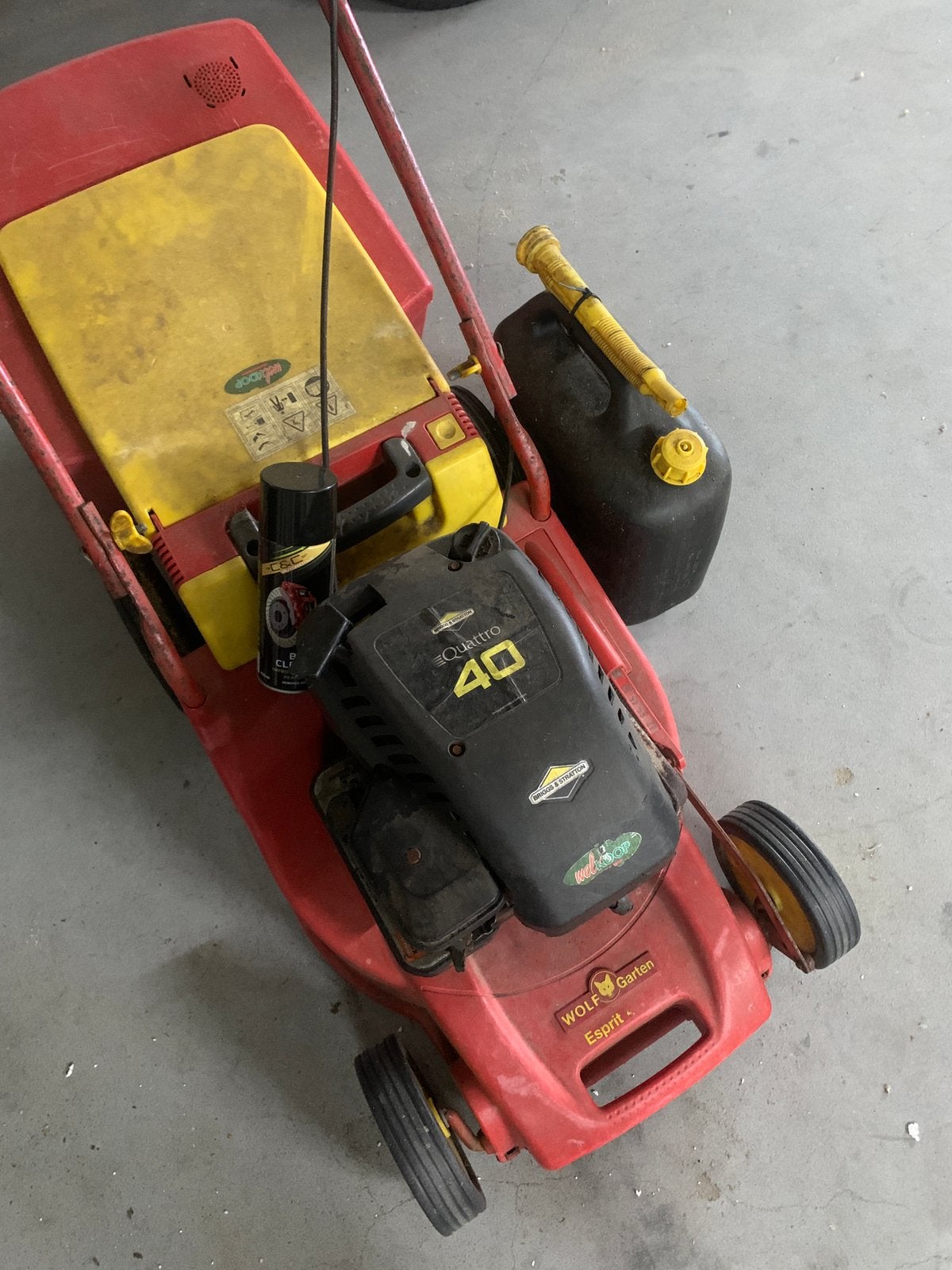 Benzine grasmaaier WOLF-Garten Esprit, Tuin en Terras, Grasmaaiers, Gebruikt, Benzine-grasmaaier, Ophalen