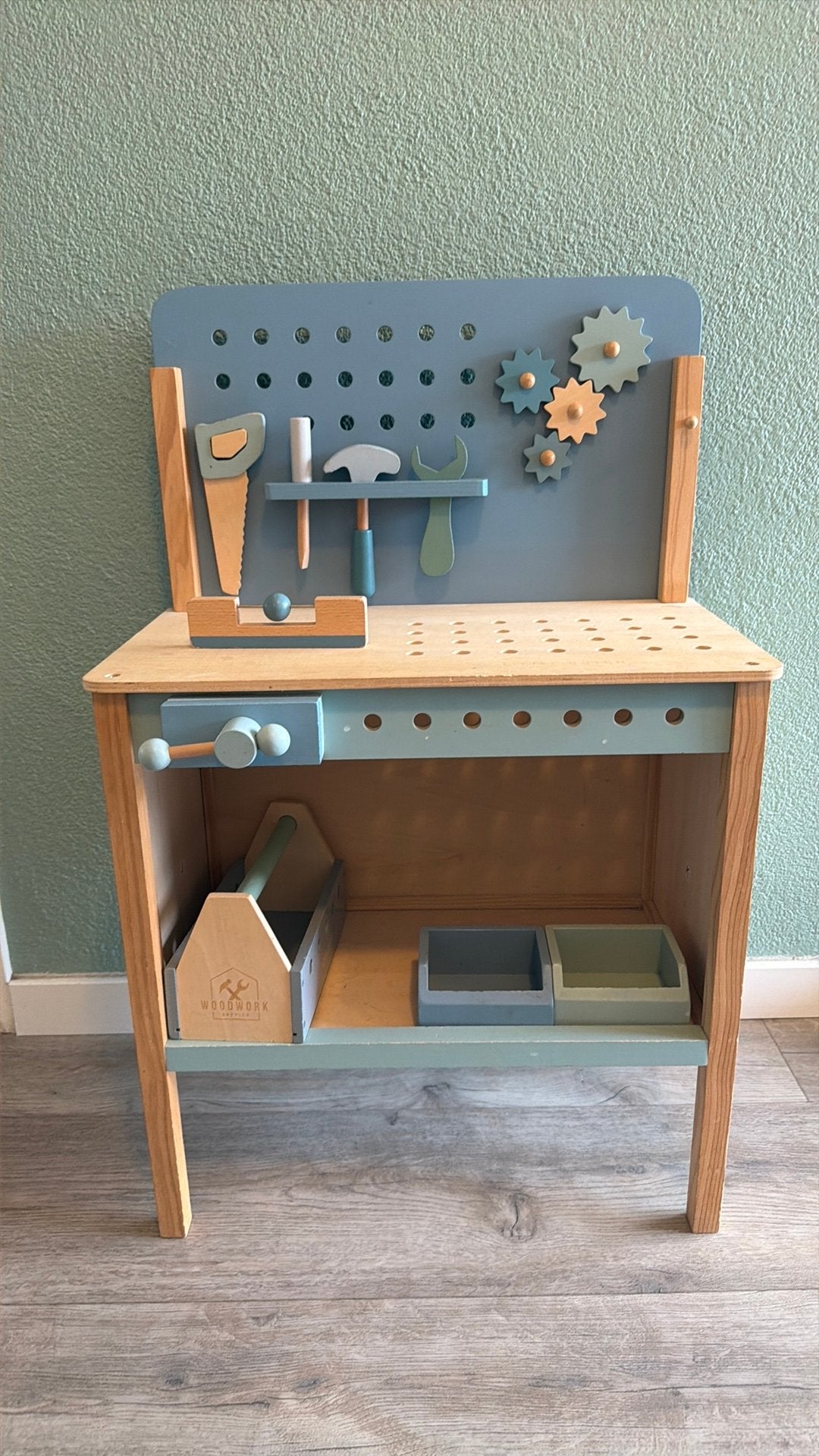 Little Dutch werkbank en gereedschapskist met veel extra’s, Kinderen en Baby's, Speelgoed | Houten speelgoed, Ophalen of Verzenden