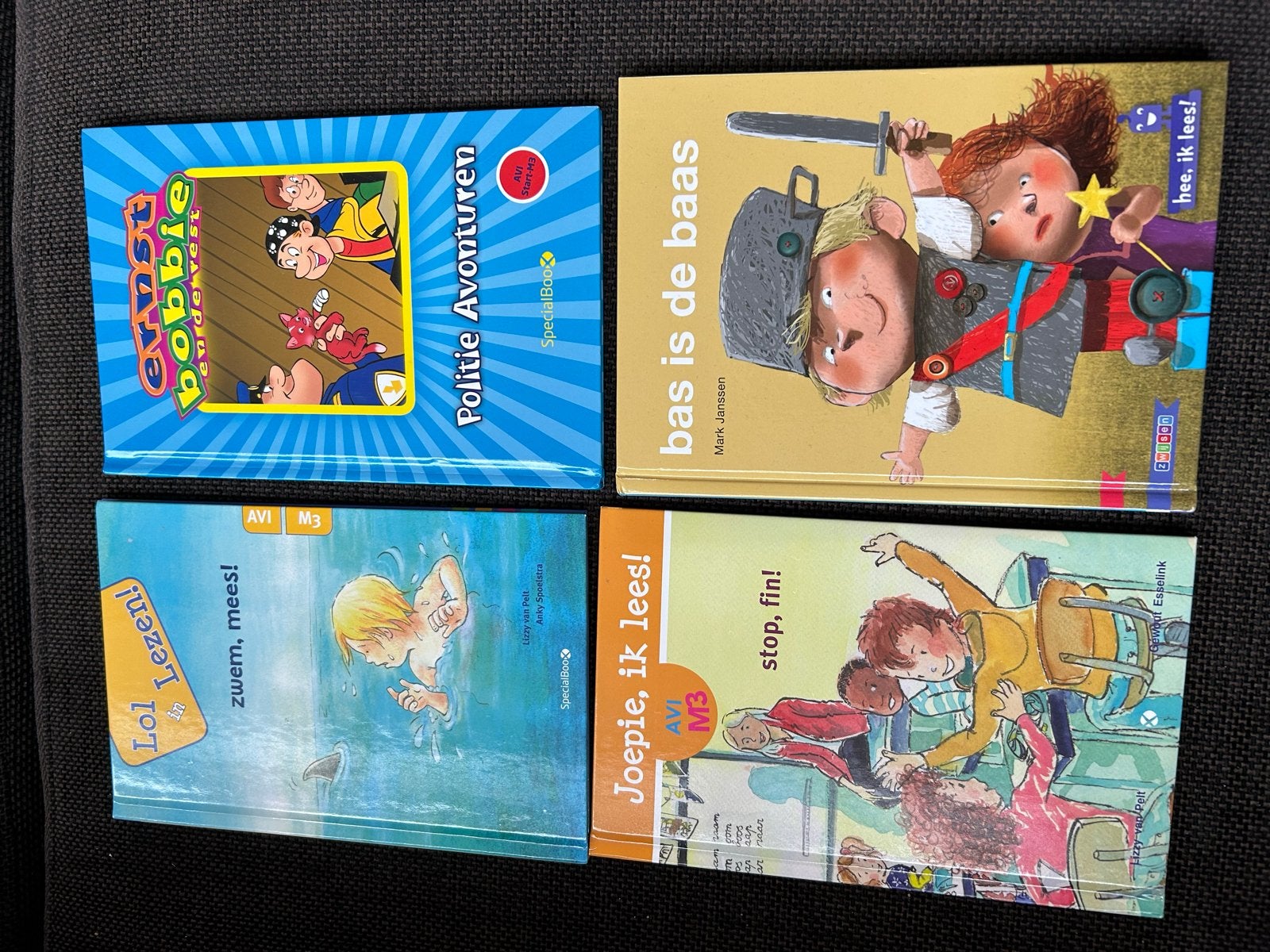 4 kinderboeken: Ernst Bobbie, Bas is de baas, Lol in Lezen, Ophalen of Verzenden, Zo goed als nieuw, Fictie algemeen
