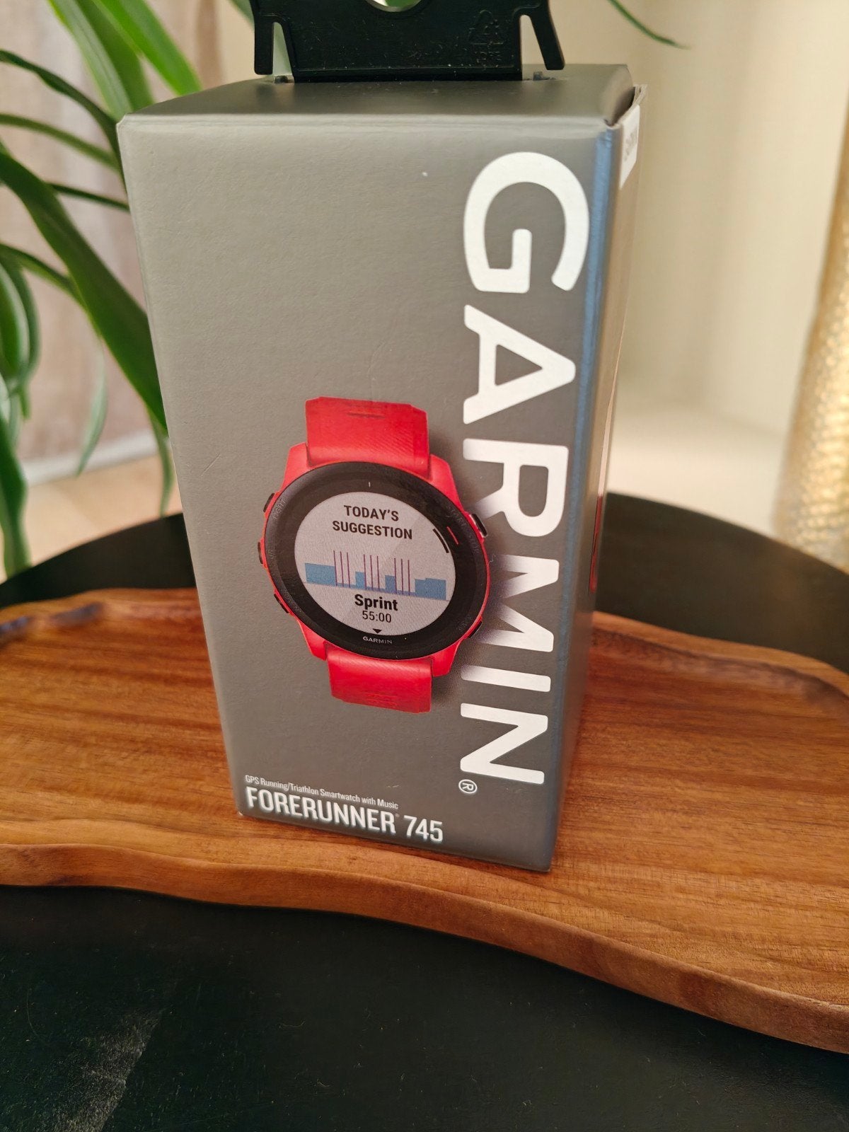 Garmin Forerunner 745 - Zo goed als nieuw, Sieraden, Tassen en Uiterlijk, Sporthorloges, Conditie, Garmin, Oranje, Ophalen of Verzenden