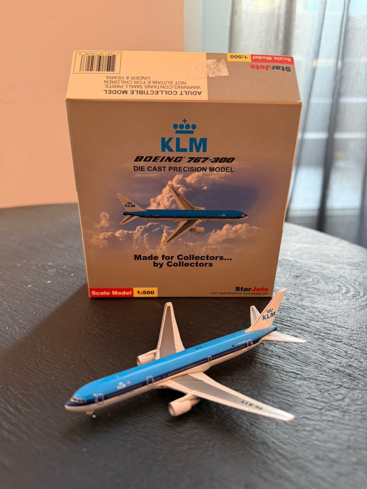 StarJets 1:500 KLM Boeing 767-300, Verzamelen, Ophalen of Verzenden, Zo goed als nieuw, Schaalmodel