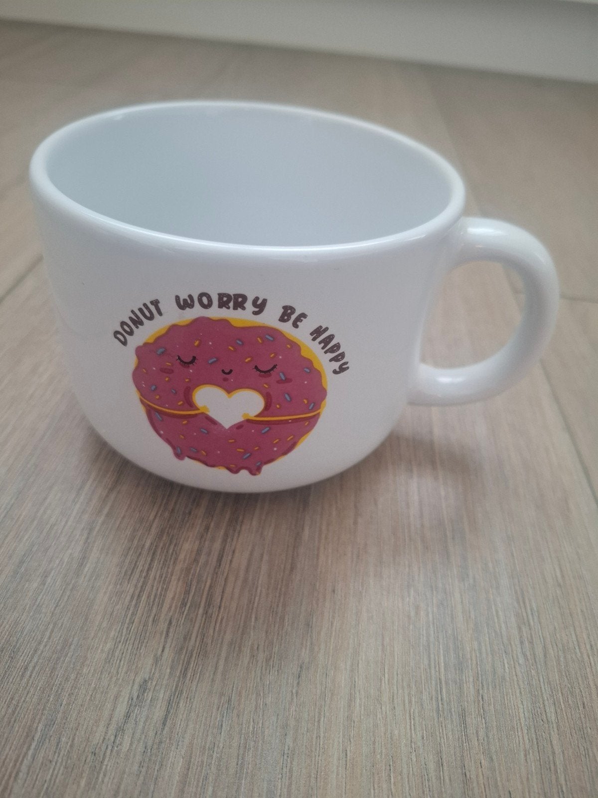 Donut worry be happy kom/beker, Ophalen of Verzenden, Nieuw, Overige stijlen