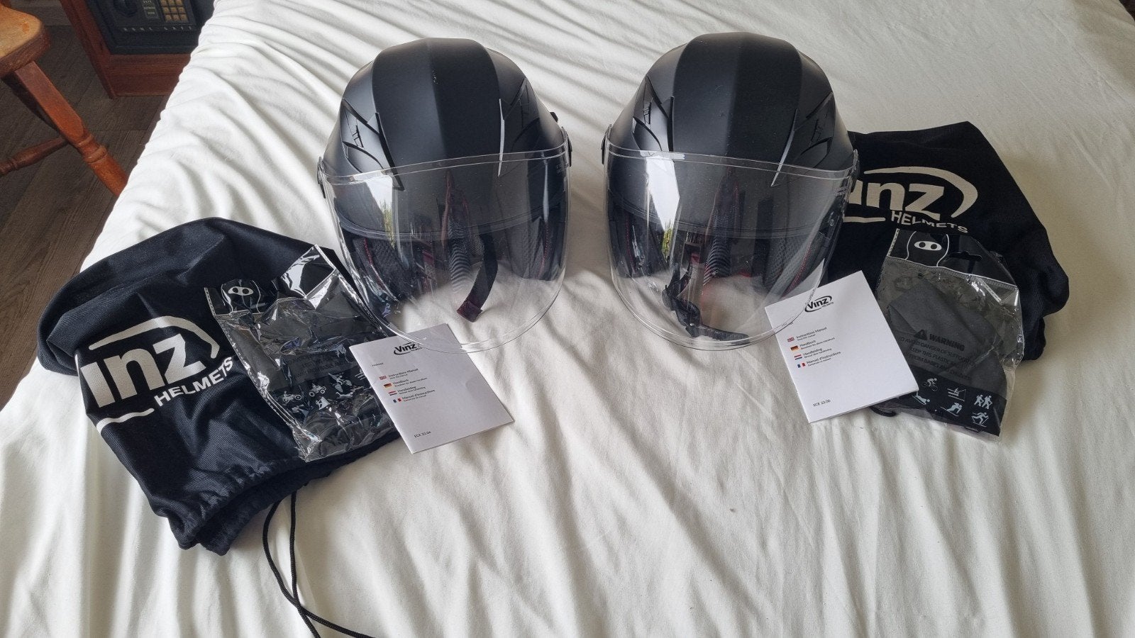 Scooter helmets maat s en m, Fietsen en Brommers, Brommerhelmen, Ophalen