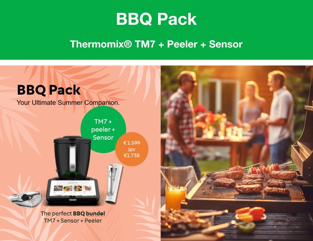 Thermomix TM7 + BBQ promo + demo, Verzenden, Nieuw, 3 snelheden of meer, 2 tot 3 liter