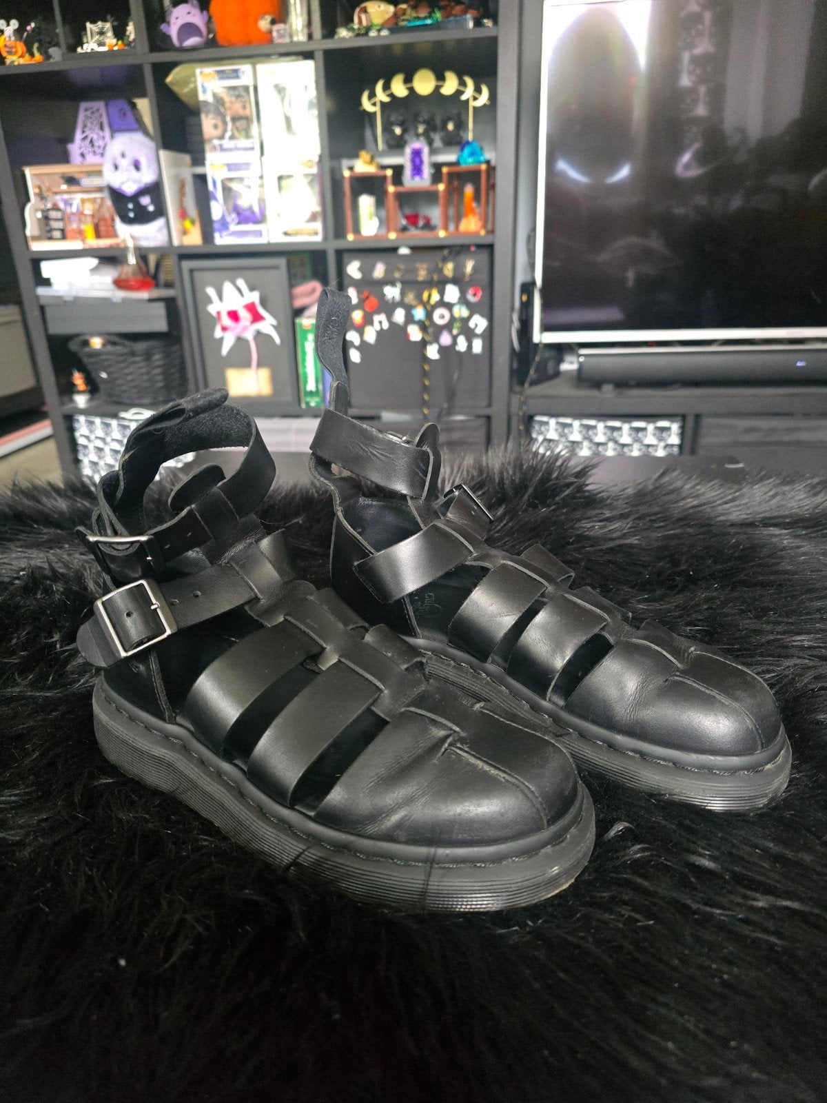 Dr martens Sandalen, Kleding | Dames, Schoenen, Ophalen of Verzenden, Zo goed als nieuw, Zwart, Sandalen of Muiltjes