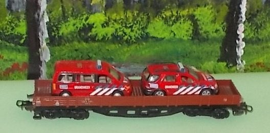 HO wagon nummer 27 : Marklin met Ned Brandweer, Hobby en Vrije tijd, Modeltreinen | H0, Gelijkstroom, Wagon, Ophalen of Verzenden