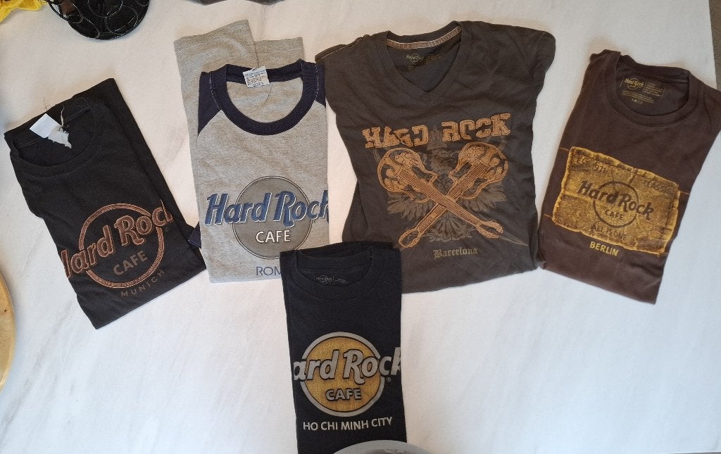 Hard Rock Café shirts 5x, Verzenden, Gebruikt, Kleding