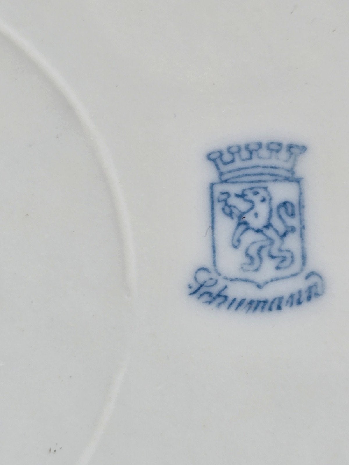 Antieke Schumann Porseleinen Fruitschaal met Fruitdecor, Ophalen