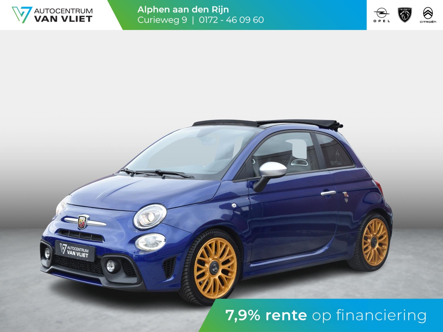 Fiat 500 C 1.4 T-Jet Abarth Turismo 595 | ZWART LEDEREN BEKL, Auto's, Voorwielaandrijving, 12 maanden, Euro 6, 4 cilinders
