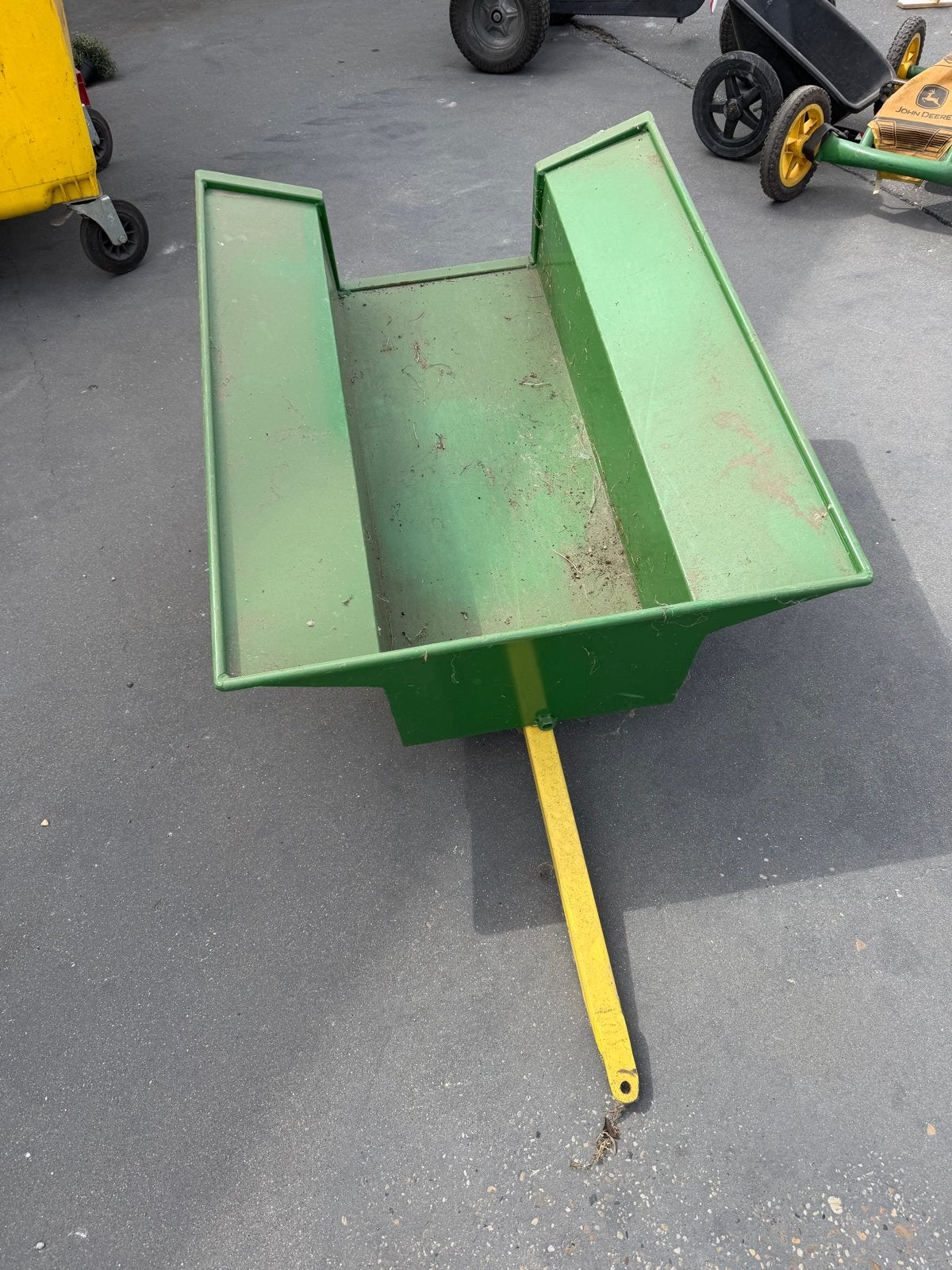Zelfgemaakte skelterkar in John Deere kleuren, Ophalen, Gebruikt, Overige merken, Met kar of aanhanger
