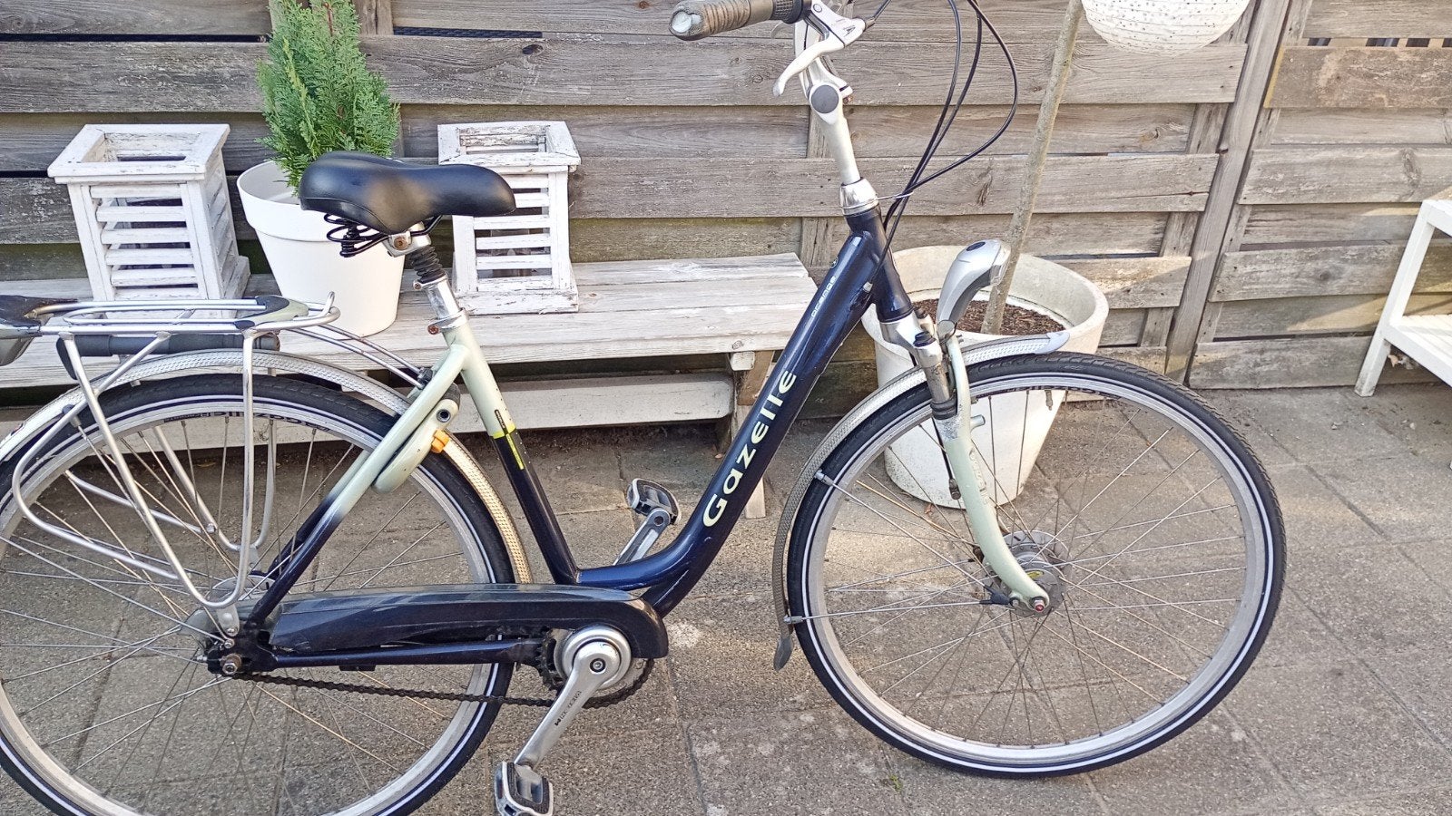 mooie Gazelle dames fiets, Fietsen en Brommers, Fietsen | Dames | Damesfietsen, Gebruikt, Gazelle, Versnellingen, 50 tot 53 cm