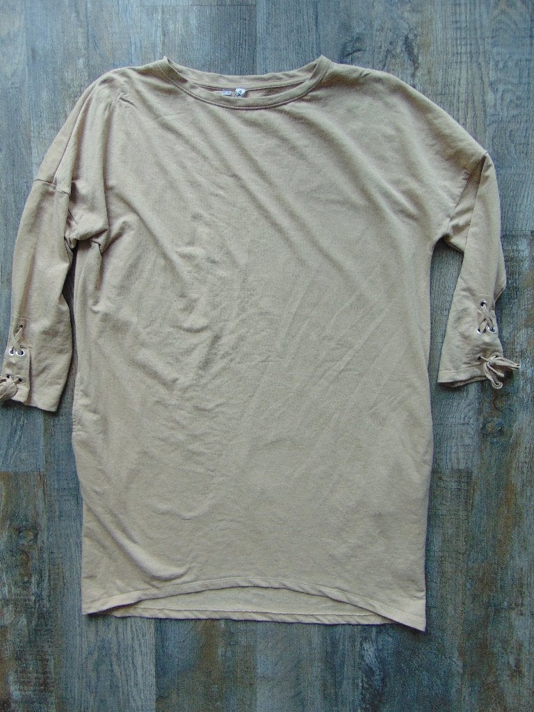 Rainbow sweatjurk beige maat 48 / 50 jurk, Rainbow, Beige, Maat 46/48 (XL) of groter, Ophalen of Verzenden