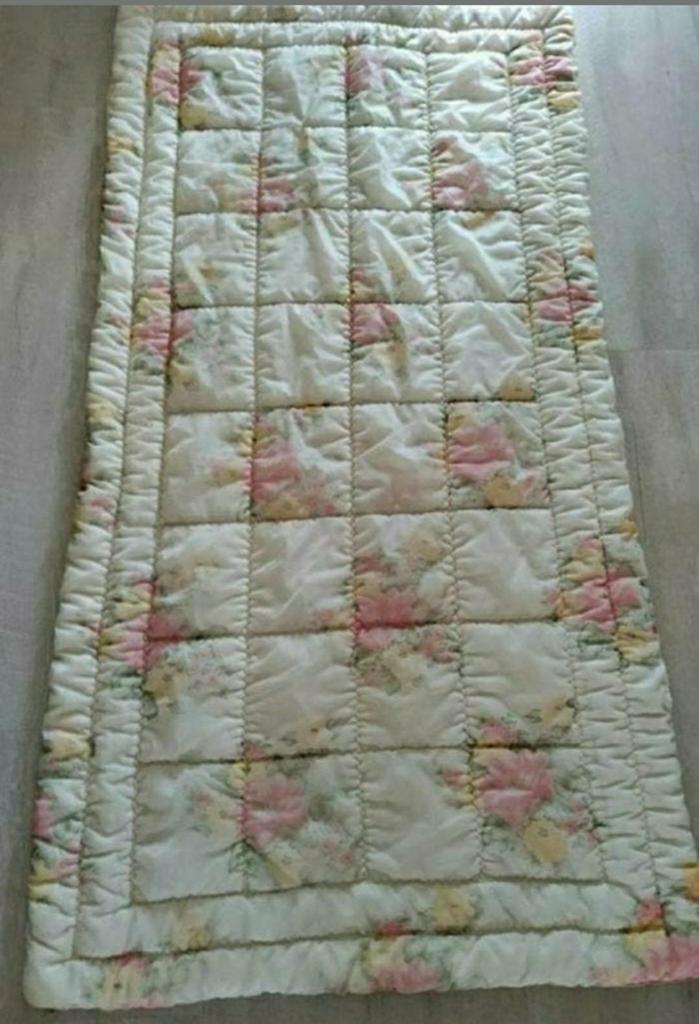 SPREI, Vintage,bed,RETRO,185x96 cm,1960,Terlenka 100%,bloem, Ophalen of Verzenden, Gebruikt, Tweepersoons, Overige typen