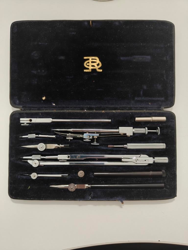 Vintage E.G. Richter & Co tekenset. Passer set, Ophalen of Verzenden