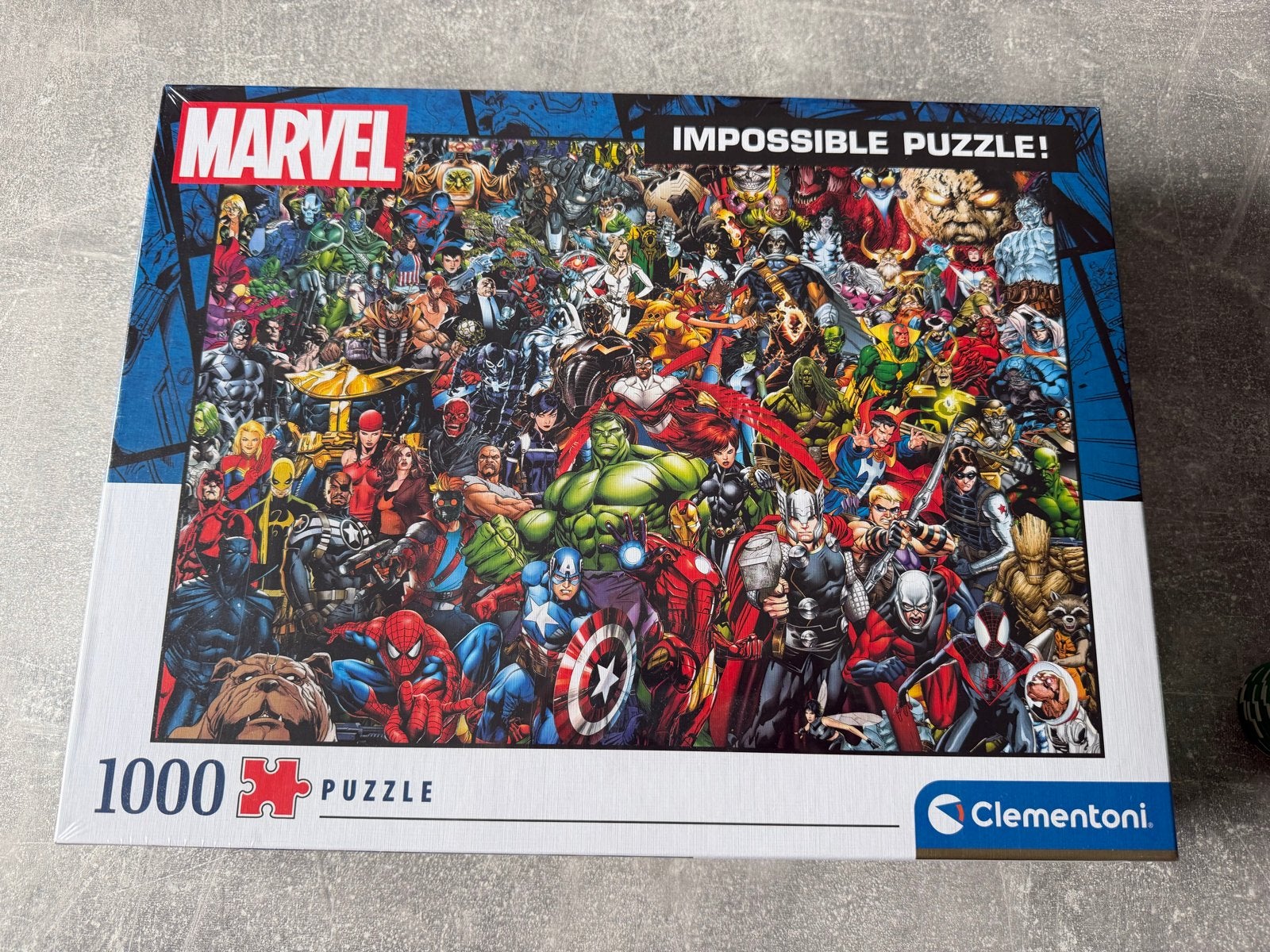 Marvel Impossible Puzzel 1000 stukjes Clementoni, Ophalen of Verzenden, 500 t/m 1500 stukjes, Nieuw, Legpuzzel