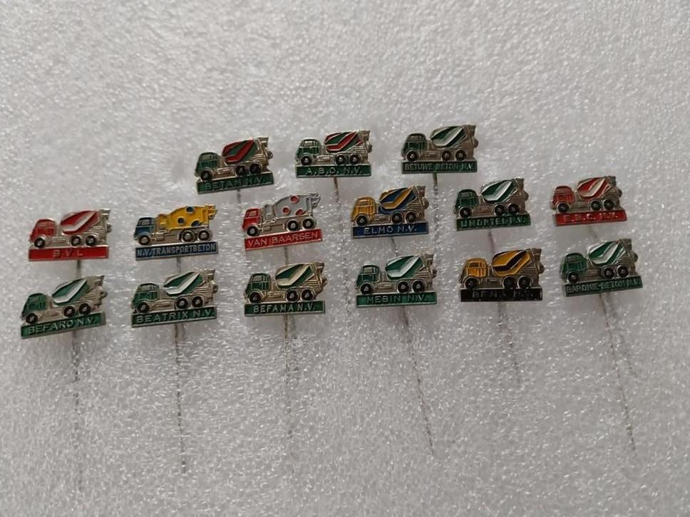 Daf betonmixers, Verzamelen, Speldjes, Pins en Buttons, Ophalen of Verzenden, Transport