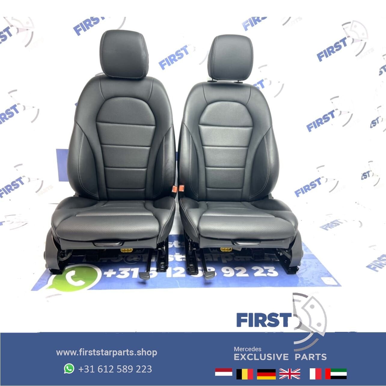 W205 AMG LINE interieur Mercedes C Klasse leer bekleding sto, Gebruikt, -, Ophalen of Verzenden, -