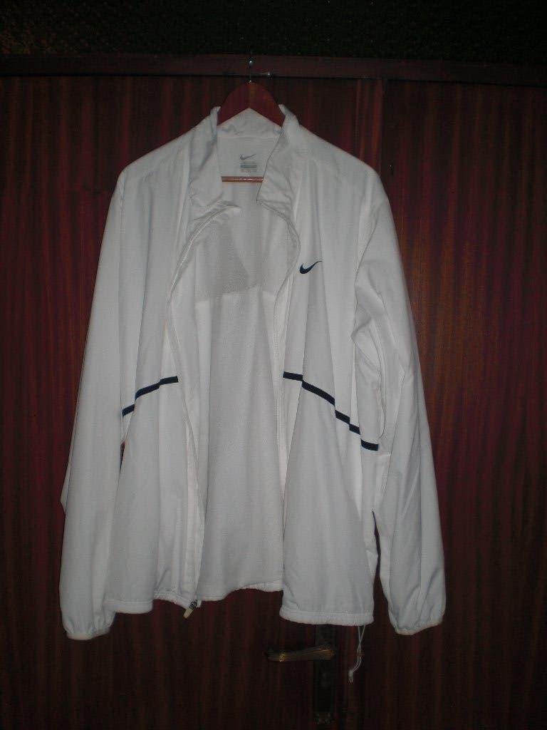 Nike wit sport / tennis jack XXL, Sport en Fitness, Tennis, Nike, L00, Ophalen of Verzenden, Zo goed als nieuw