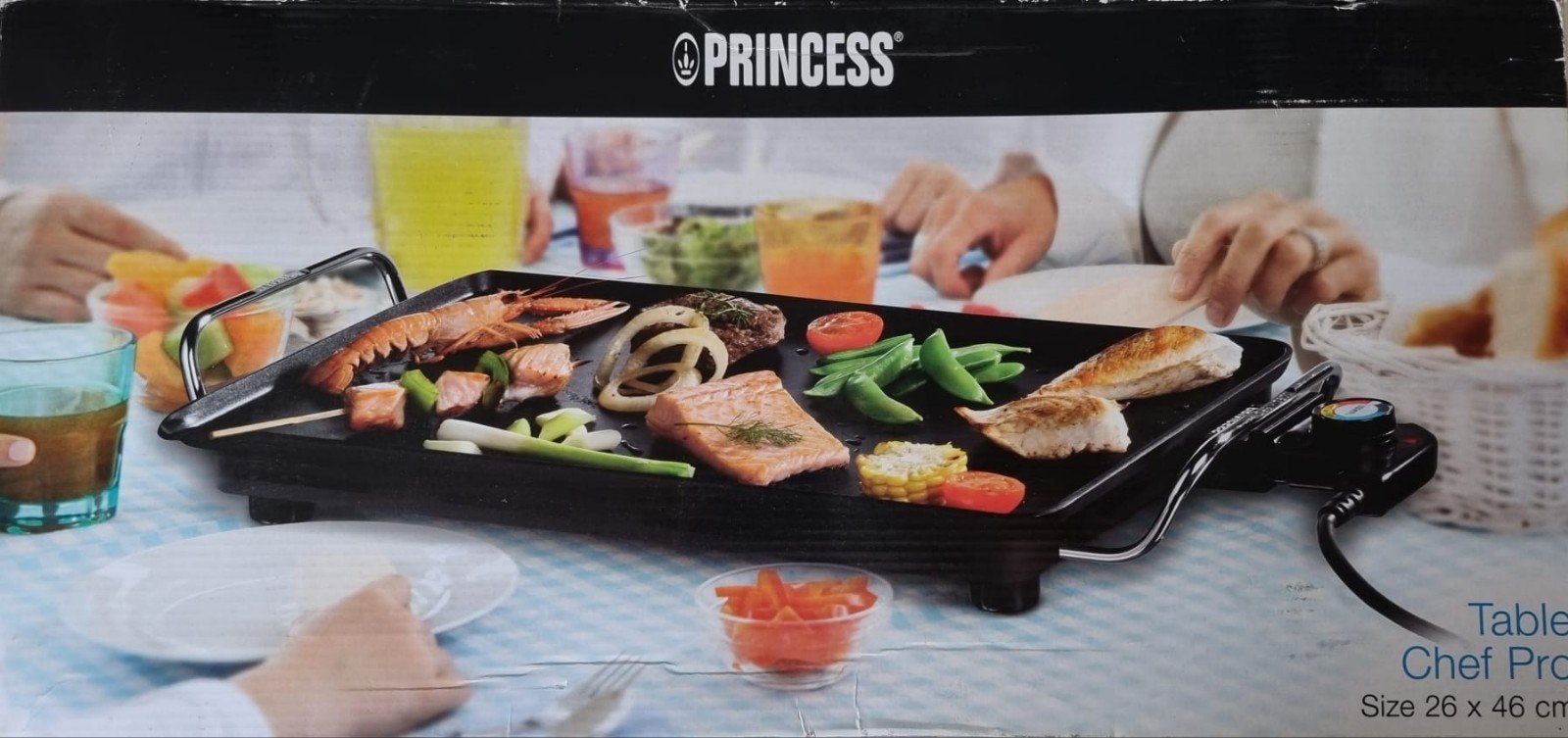 Princess Table Chef Pro Tafelgrill - Nieuw in doos, Witgoed en Apparatuur, Grillplaten, Ophalen of Verzenden, Nieuw, Tafelgrill