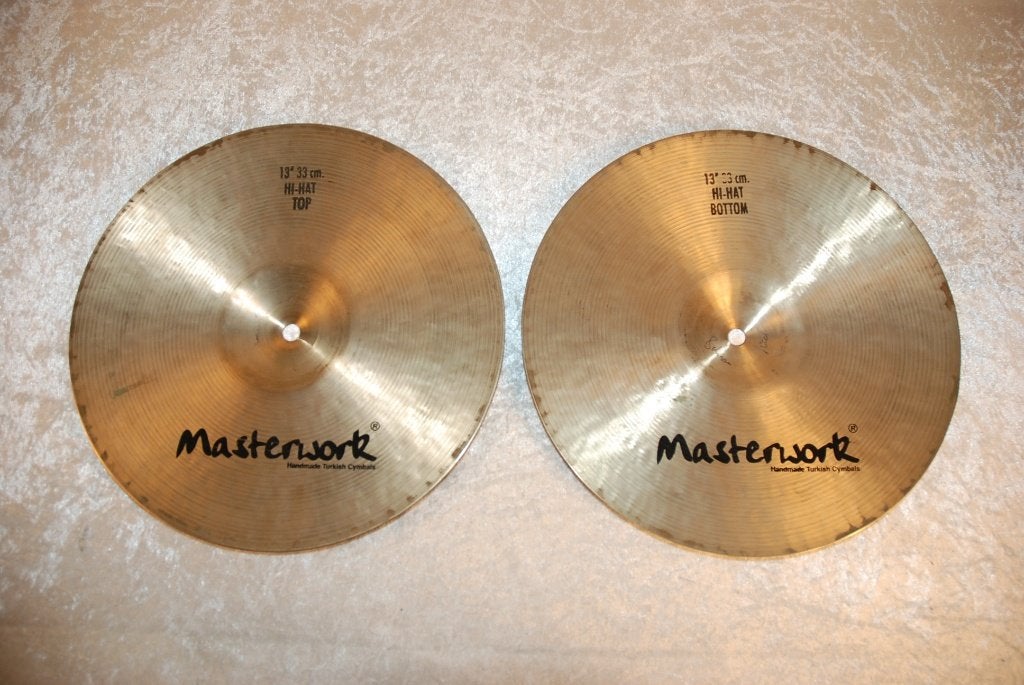 Masterwork Custom hihats 807/893gr 13 inch  <26261312>, Gebruikt, ., Drums of Percussie, Ophalen of Verzenden