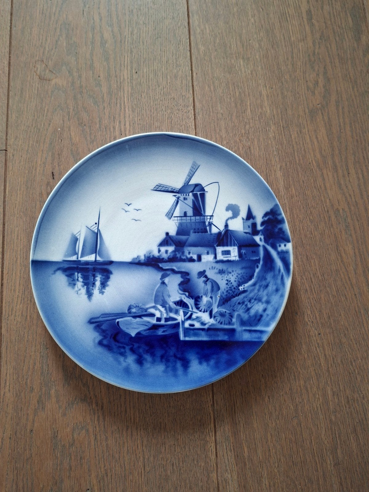 Antiek Delfts Blauw Wandbord merk elsterwerda, Antiek en Kunst, Antiek | Wandborden en Tegels, Ophalen of Verzenden