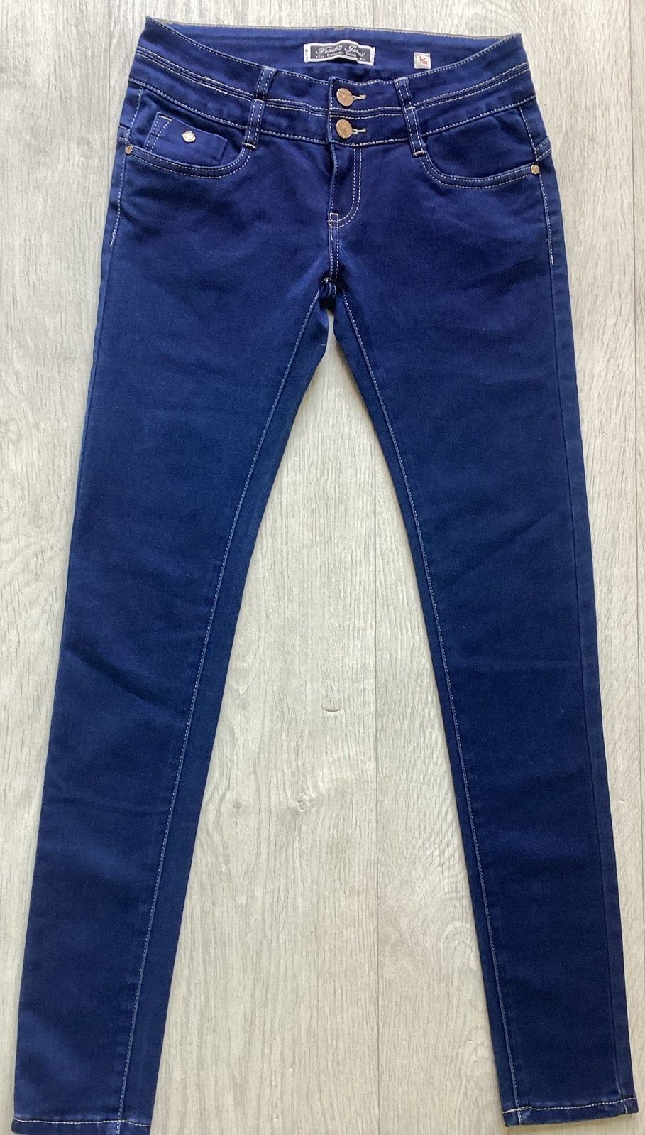 Donkerblauwe skinny jeans maat L/40 van Toxik3, Blauw, Ophalen of Verzenden, Zo goed als nieuw, W30 - W32 (confectie 38/40)