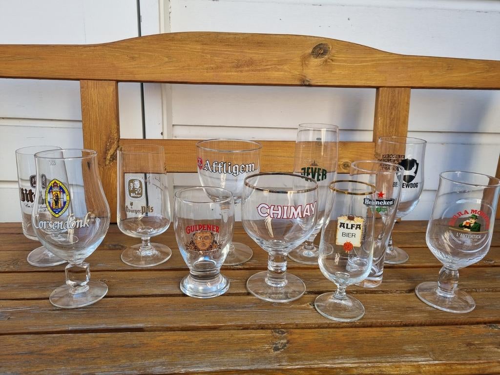 Diverse merken bierglazen, Verzamelen, Biermerken, Ophalen of Verzenden, Gebruikt, Glas of Glazen, Overige merken