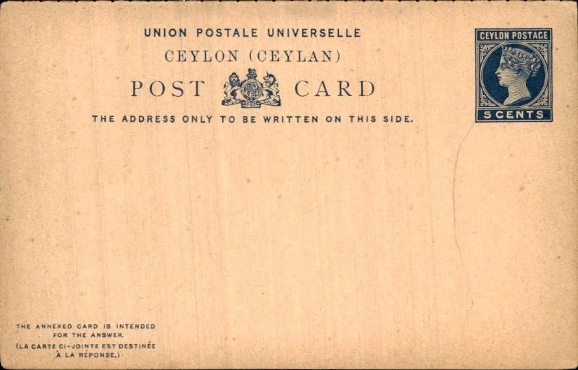 Ceylon - 11x postwaardestukken - 1890/1900, Ophalen of Verzenden, Briefkaart